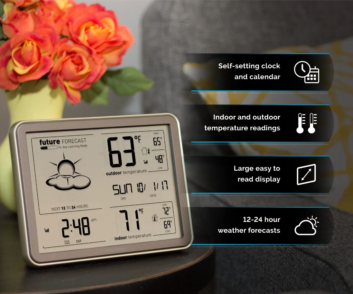 Self-Learning Wireless Weather Forecast Station with Large Display - Image 5
