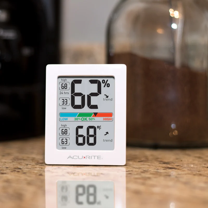 Pro Digital Mini Hygrometer with Built-In Indoor Thermometer and Humidity Meter with Comfort Scale - Image 4