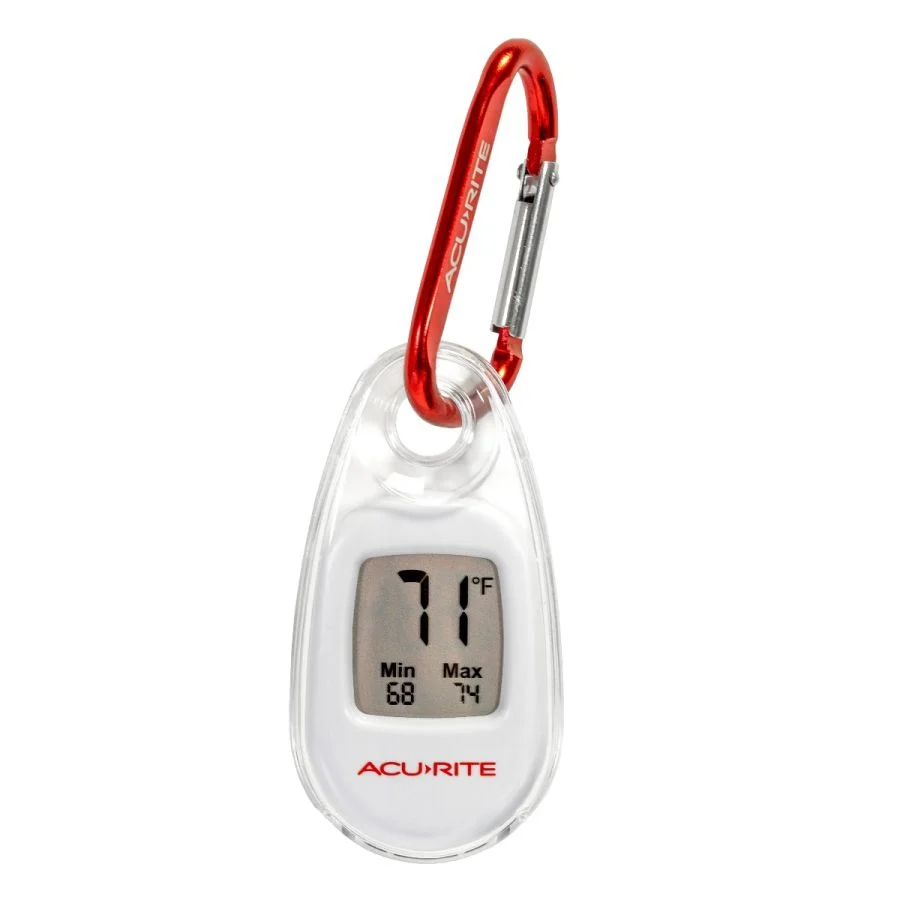 AcuRite Atlas Weather Station with Gray HD Display and Portable Lightning Detector and Digital Thermometer with Carabiner Clip - Image 6