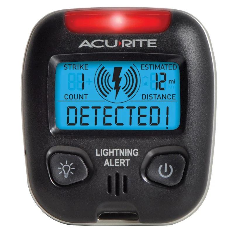 AcuRite Atlas Weather Station with Gray HD Display and Portable Lightning Detector and Digital Thermometer with Carabiner Clip - Image 7
