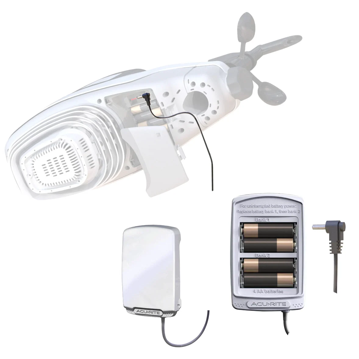 AcuRite Atlas Weather Station with Gray HD Display and Remote Battery Pack Weather Sensor - Image 6