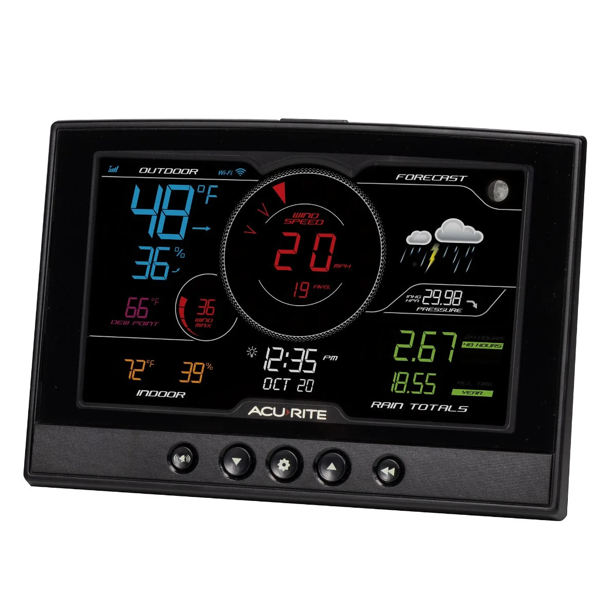 AcuRite Iris (5-in-1) Weather Station with Direct-to-Wi-Fi Display and Solar Power Pack - Image 5