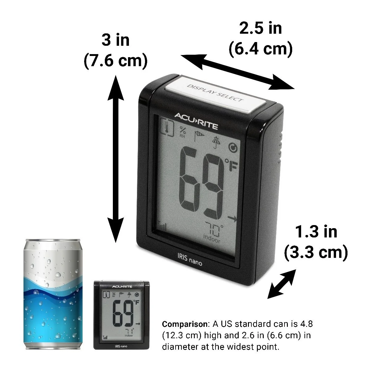 AcuRite Iris Weather Station with Wireless Display for Temperature, Humidity, Wind Speed/Direction, and Rainfall with Built-In Barometer and Iris Nano Display - Image 9