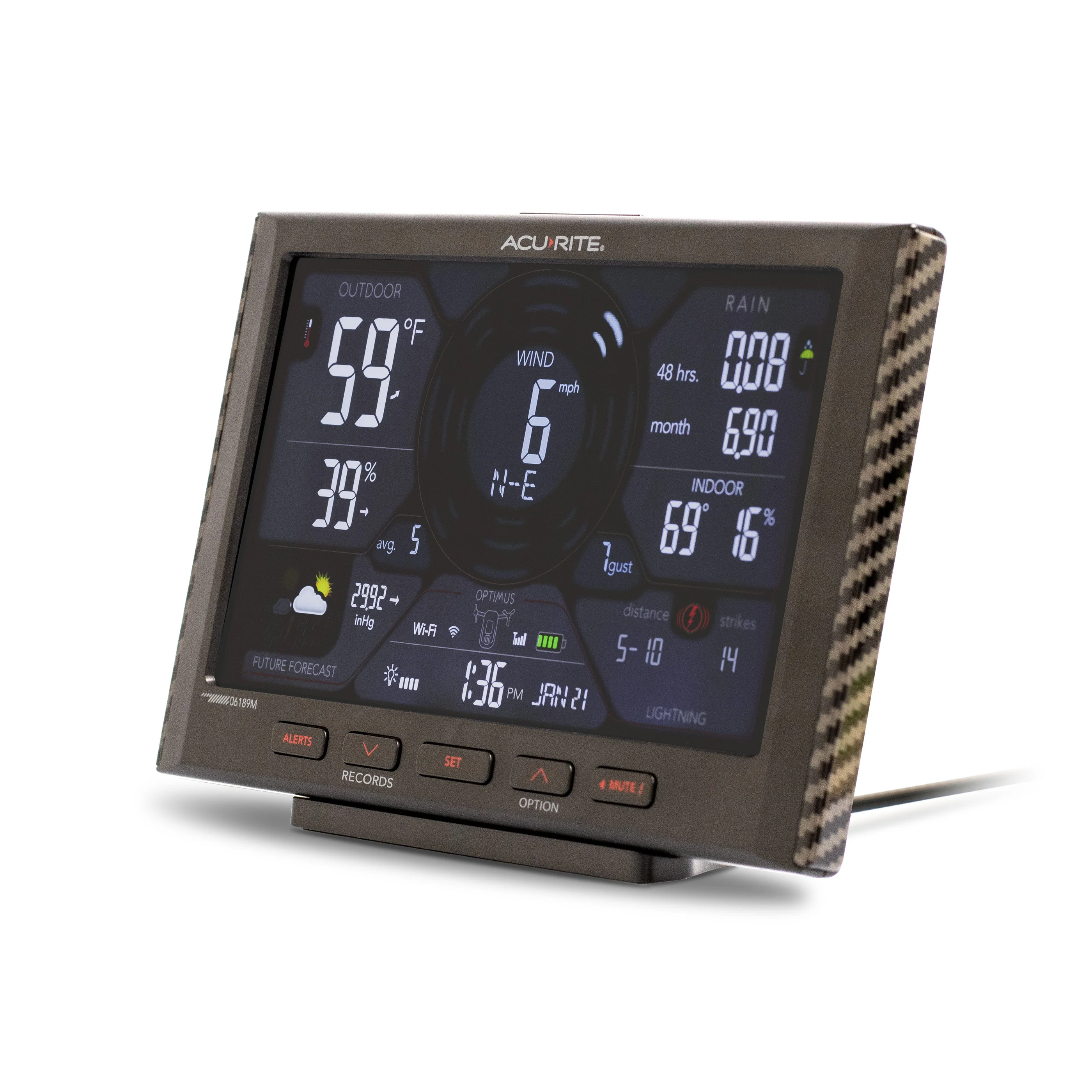AcuRite Optimus Wi-Fi LCD Black Display - Image 3