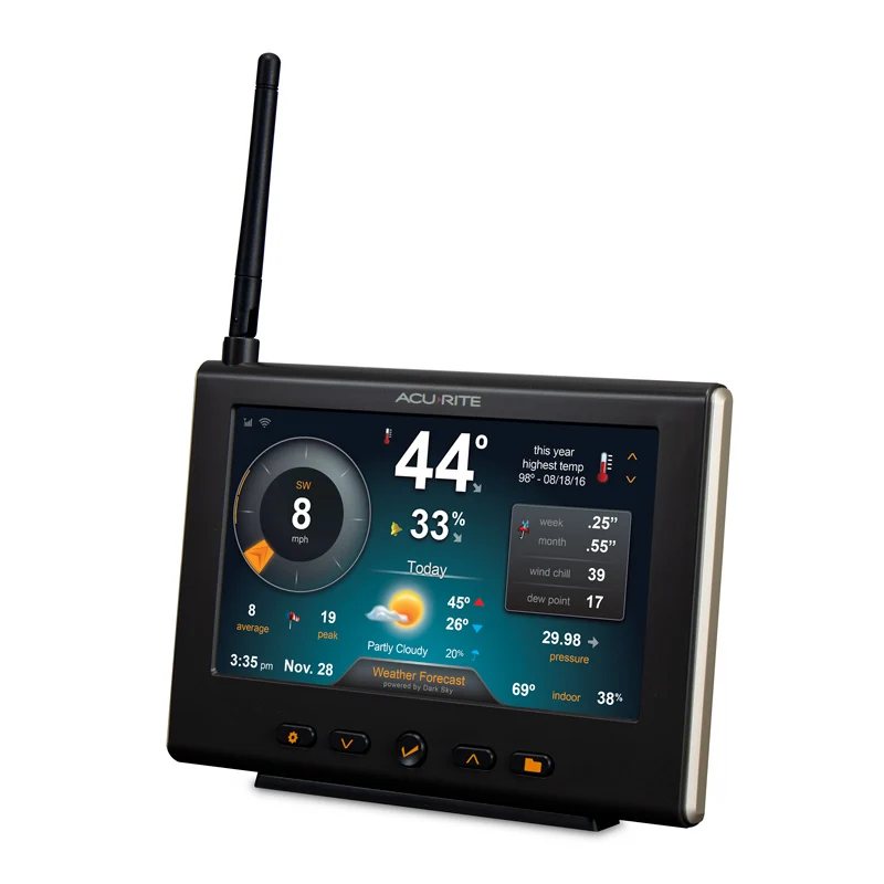 AcuRite Iris (5-in-1) High-Definition Display with Wi-Fi Connection to Weather Underground and Lightning Detection Option - Image 4