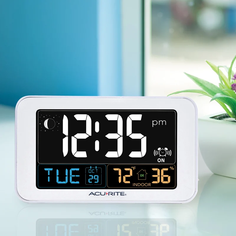 AcuRite Digital Alarm Clock with USB Charger - Image 3