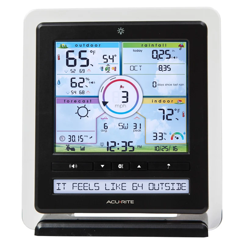 AcuRite Iris Weather Station with Color Display, Weather Ticker - Image 5