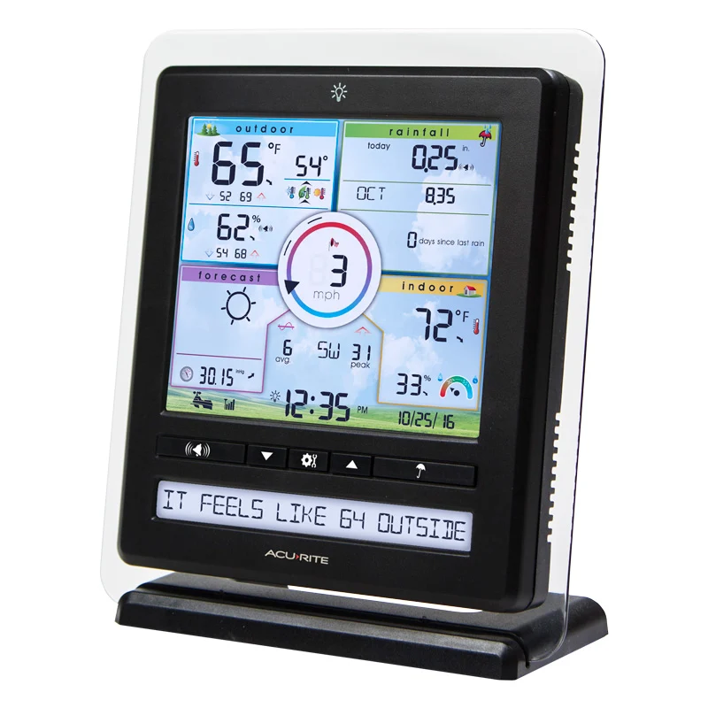 AcuRite Iris Weather Station with Color Display, Weather Ticker - Image 6