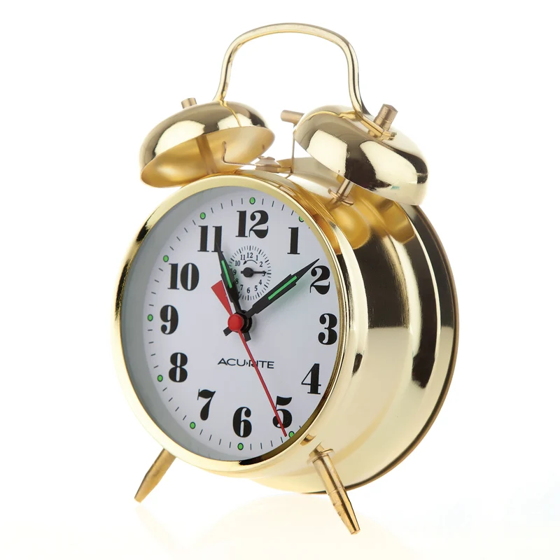 Vintage Metal Twin Bell Alarm Clock - Image 3