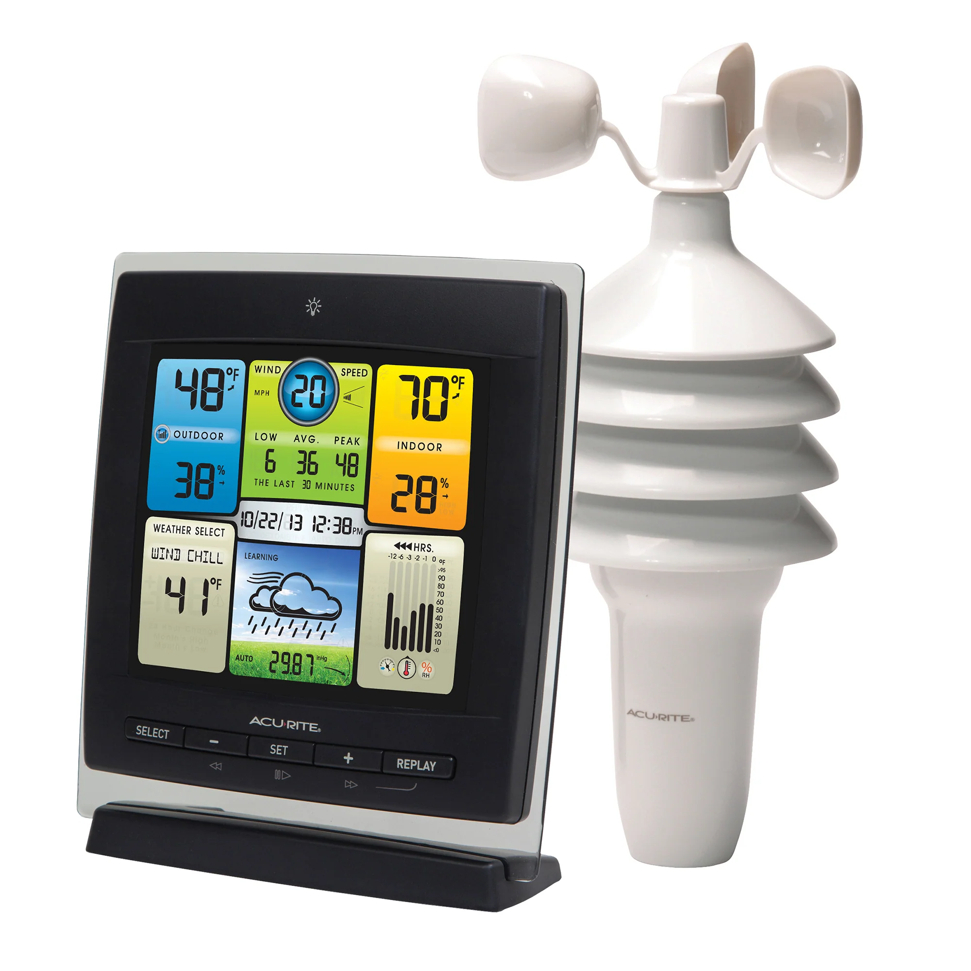 AcuRite Notos Weather Station  with Light Theme Display - Image 6