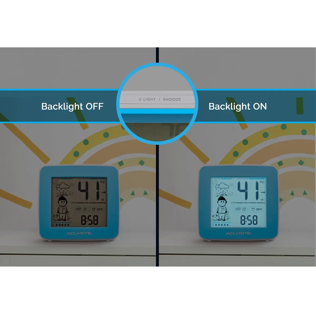 What-To-Wear Weather Station with Alarm Clock, and Outdoor Temperature with Forecast - Image 3