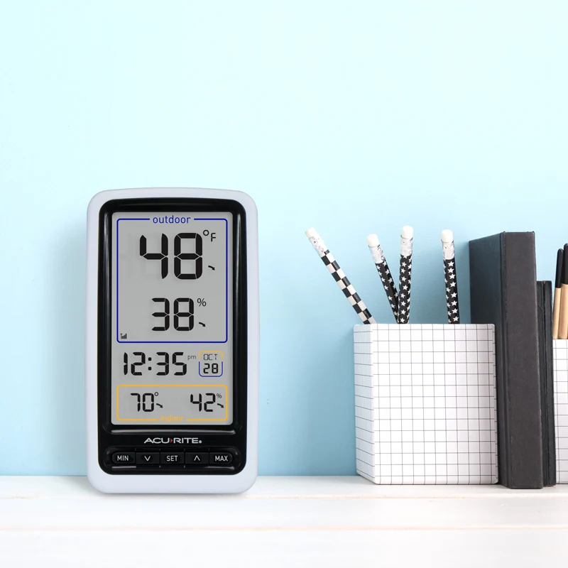 Digital Thermometer with Indoor/Outdoor Temperature and Humidity - Image 2